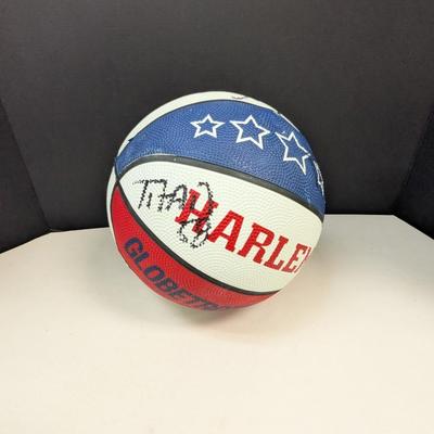 Baden Harlem Globetrotters Basketball With A Couple Of Signatures