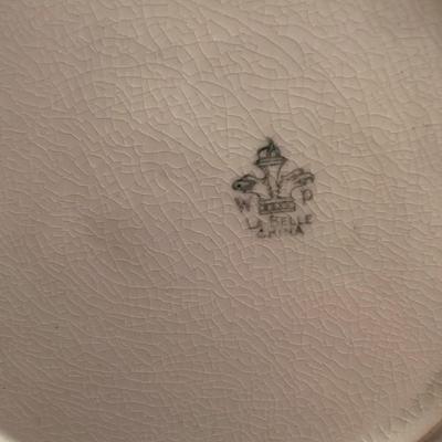 Sale Photo Thumbnail #27: Charming antique Staffordshire porcelain plate by W. Ridgway & Son, England, featuring a lovely bouquet of deep pink and red roses with raised relief details and gold trim. The back bears the WRS crown mark, used between 1830 and 1860.
Displays well as a 