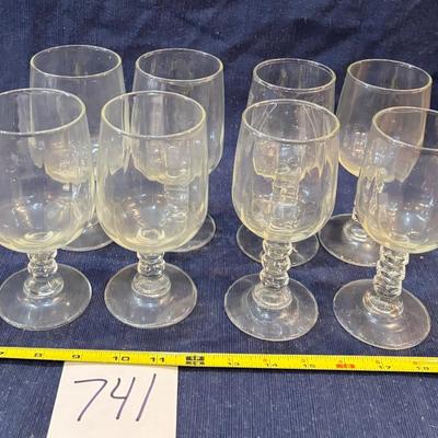 Stemmed Wine Glass Lot