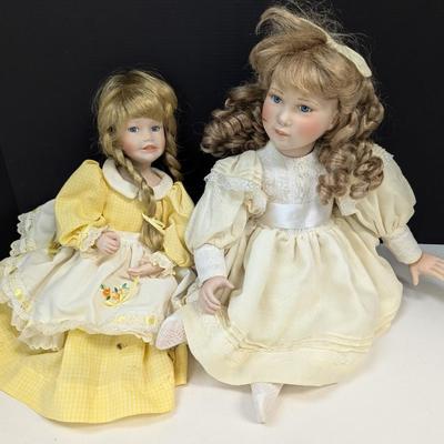 Anne Porcelain Doll Georgetown Gabriele Braun "A House Just For Me" & Yolanda Bella Doll