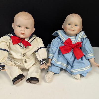 Yolanda Bella Porcelain Sailor & Amanda Dolls