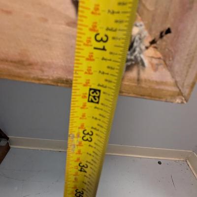 Framed Hand-painted Painting By Pollock 2000 Babcock Mill West VA Approx 44" x 32"