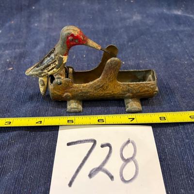 Vintage Woodpecker Toothpick Dispenser
