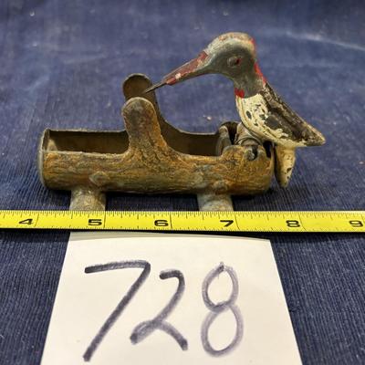 Vintage Woodpecker Toothpick Dispenser