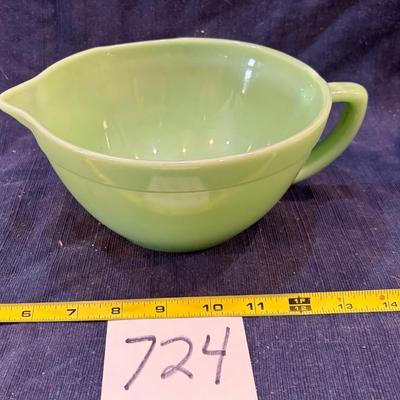 Vintage Jadite Fire King Mixing Bowl