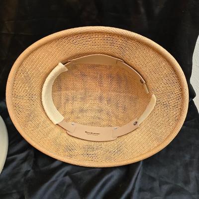 Brookstone safari straw hat and a Vintage pith helmet, safari Hat, Men's Hat, 1950s fashion
