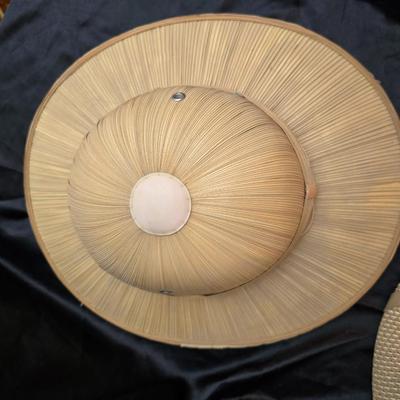 Vintage Straw 1950's Pith Helmet Safari Hat And a Vintage Safari Hat Brown Explorer By Sun Fari