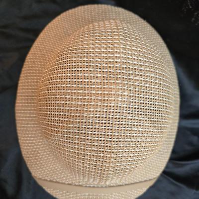 Vintage Straw 1950's Pith Helmet Safari Hat And a Vintage Safari Hat Brown Explorer By Sun Fari