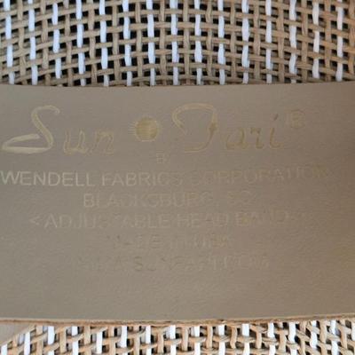 Vintage Straw 1950's Pith Helmet Safari Hat And a Vintage Safari Hat Brown Explorer By Sun Fari