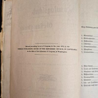 Wooden R& B bookends with a collection of vintage books - Five little peppers at school, Colorado, and an antique German Sunday...