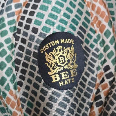 Vtg Custom Made Bee Hat Men's tweed Fedora
