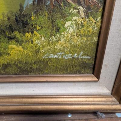 Landscape Oil Painting By Phillip Cantrell Approx 22 1/2" x 26 1/4"