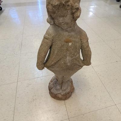 Garden Girl Concrete Statue