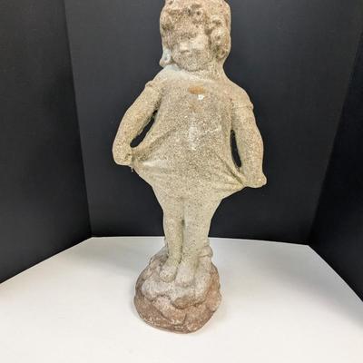 Garden Girl Concrete Statue
