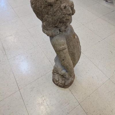 Garden Girl Concrete Statue