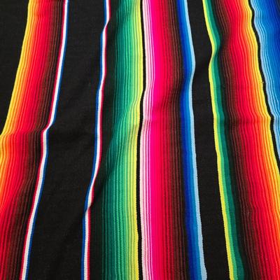 Two Vibrant & Colorful Mexican serape blankets
