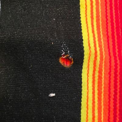 Two Vibrant & Colorful Mexican serape blankets