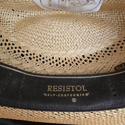 Resistol Straw Cowboy hat - 71/4 W5767 Cattlemen