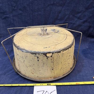 Vintage Carlton Metal Cake Carrier