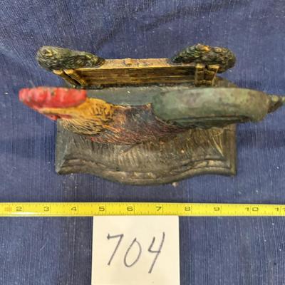 Cast Iron Rooster Door Stop