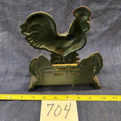 Cast Iron Rooster Door Stop