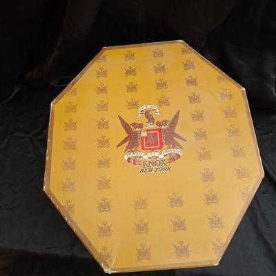 Vintage Knox New York Black Felt Fedora Hat Size 7 1/8 With Original Box