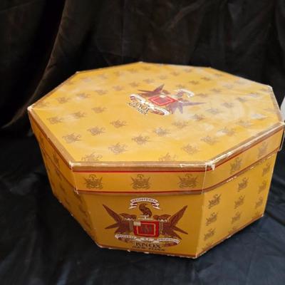 Vintage Knox New York Black Felt Fedora Hat Size 7 1/8 With Original Box