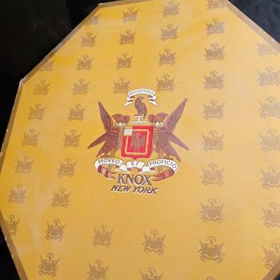 Vintage Knox New York Black Felt Fedora Hat Size 7 1/8 With Original Box