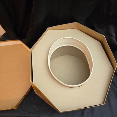 Vintage Knox New York Black Felt Fedora Hat Size 7 1/8 With Original Box