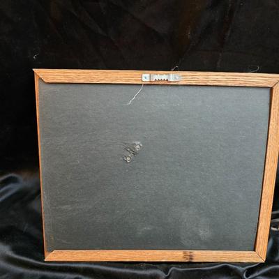 Days Of Splendor” John Deere framed artwork and a brutalist metal nail sculpture depicting a farmer on a tractor, created by artist...