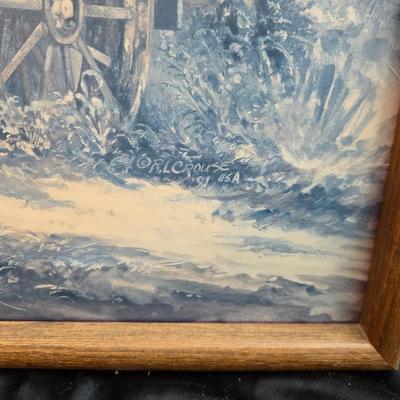 Collection of framed John Deere Tractor artwork