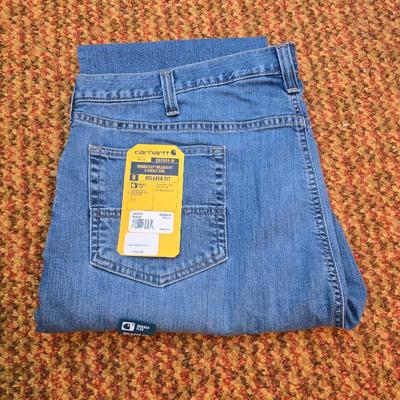 Brand new with tags! Carhartt Rugged Flex Relaxed Fit 5-Pocket Jeans in a light blue wash, size 42x30.
