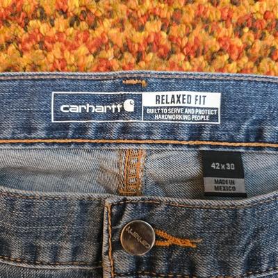 Brand new with tags! Carhartt Rugged Flex Relaxed Fit 5-Pocket Jeans in a light blue wash, size 42x30.