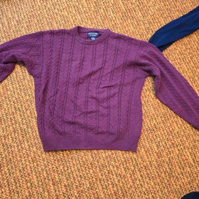 Selection of men's seaters size Large