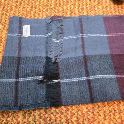 Three pairs of Men's Gloves, two neck Scarves an umbrella