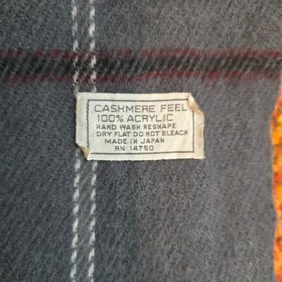 Three pairs of Men's Gloves, two neck Scarves an umbrella