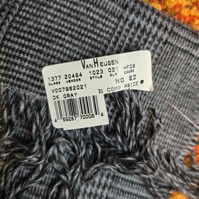 Three pairs of Men's Gloves, two neck Scarves an umbrella