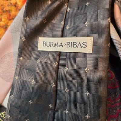 Collection of Men's neckties - Stafford - Wembley - Liberty & more with tie hanger