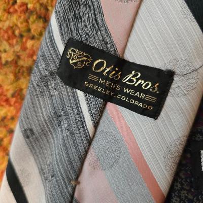 Collection of Men's neckties - Stafford - Wembley - Liberty & more with tie hanger