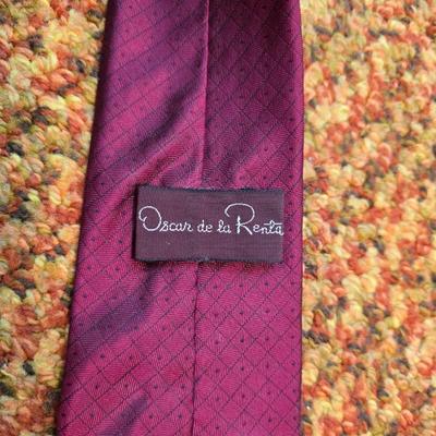 Collection of Men's neckties - Stafford - Wembley - Liberty & more with tie hanger