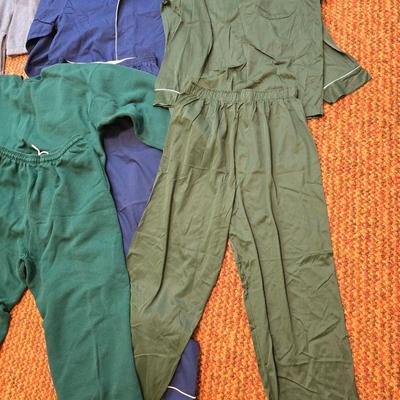 Men's Lounging wear, Pajama sets, and a pair of slipper socks Some brand new! Size Large