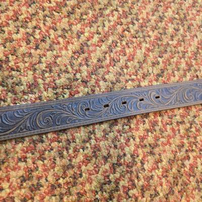 Brand new belt with two brass belt buckles