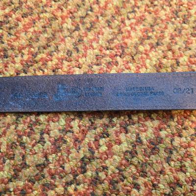 Brand new belt with two brass belt buckles