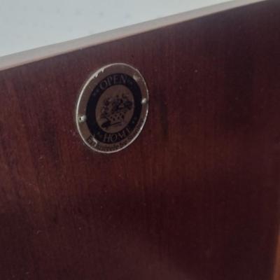 Vintage Mahogany Finish Blanket Chest Open Home Collection by Stanley