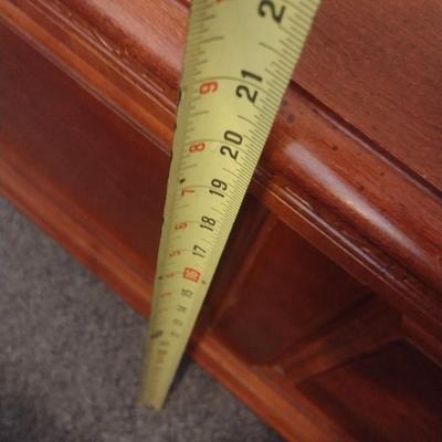 Vintage Mahogany Finish Blanket Chest Open Home Collection by Stanley