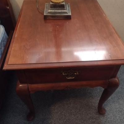 Broyhill Queen Anne Style Side Table Choice A