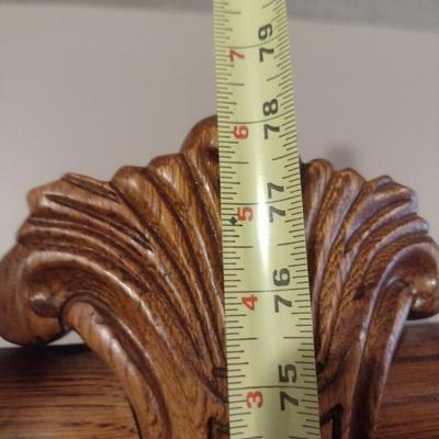 Oak Finish Armoire Media Center Cabinet