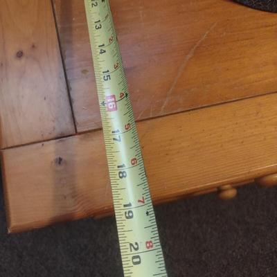 Pair of Matching Pine Wood Double Drawer Bedside Dressers