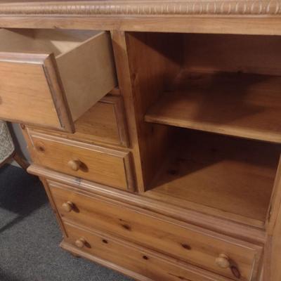 Pine Wood Wardrobe Dresser