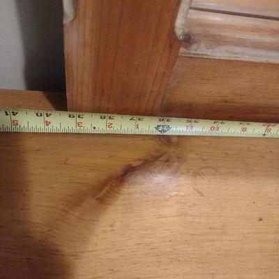 Pine Wood Stretch Dresser with Mirror (Lamps Excluded)